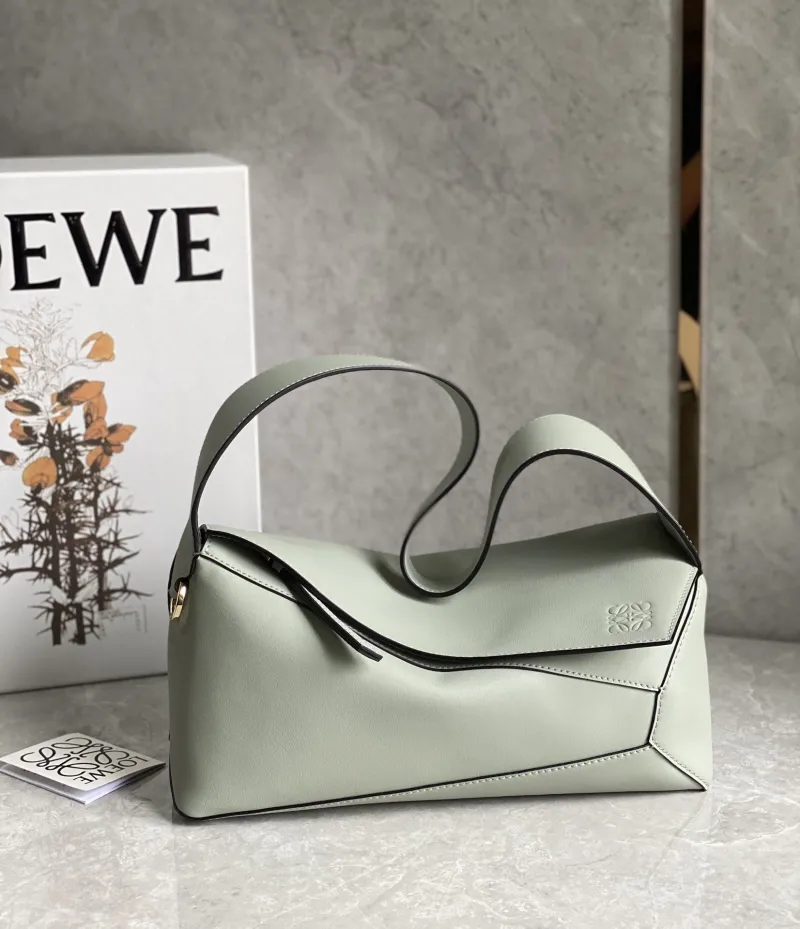 Loewe Sage Green Puzzle Shoulder Bag 716