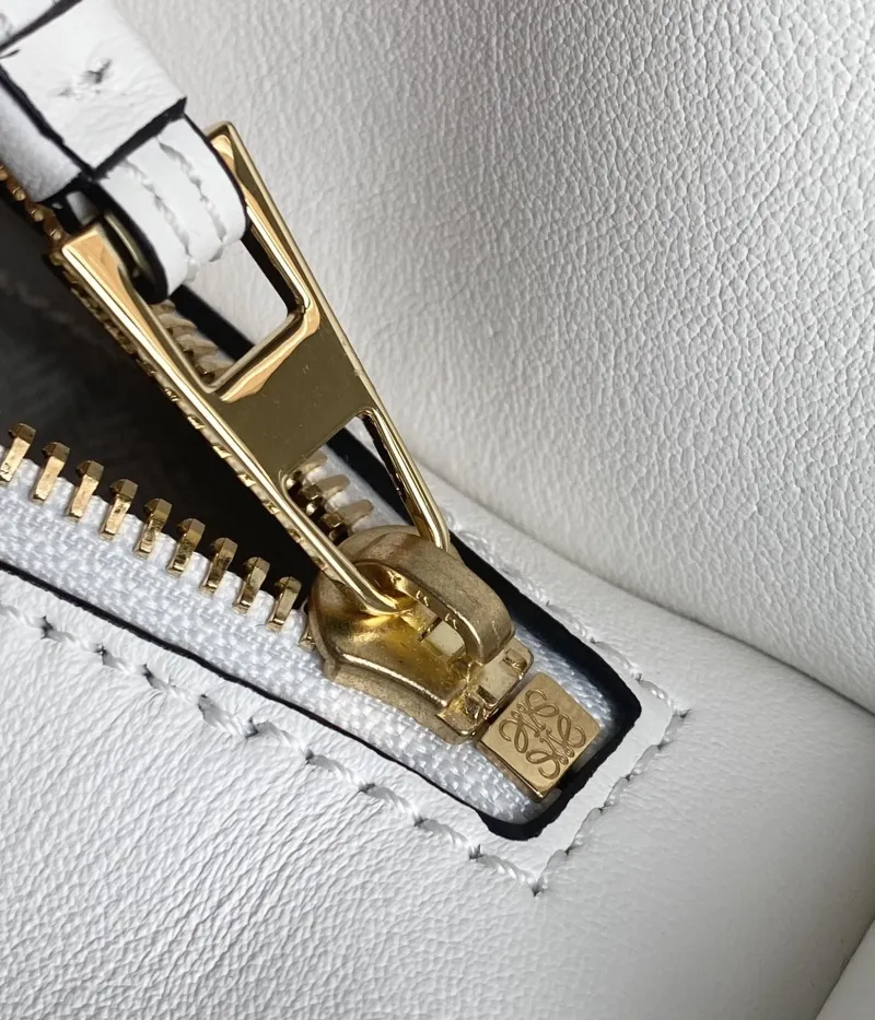 Loewe White Leather Handle Bag 717 - Image 9