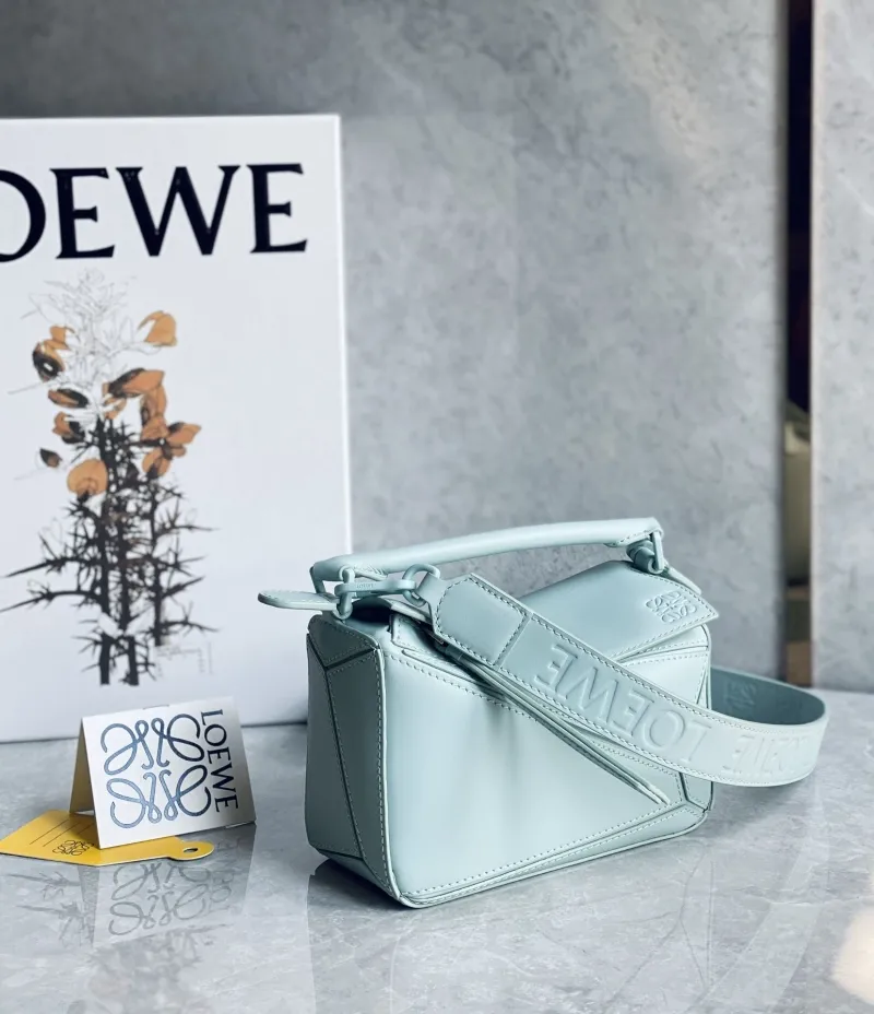 Alternative view of Loewe Light Blue Small Handle Crossbody Bag 721