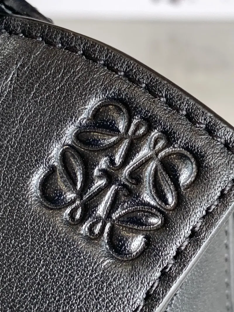 Alternative view of LOEWE Black Leather Crossbody Handbag 722