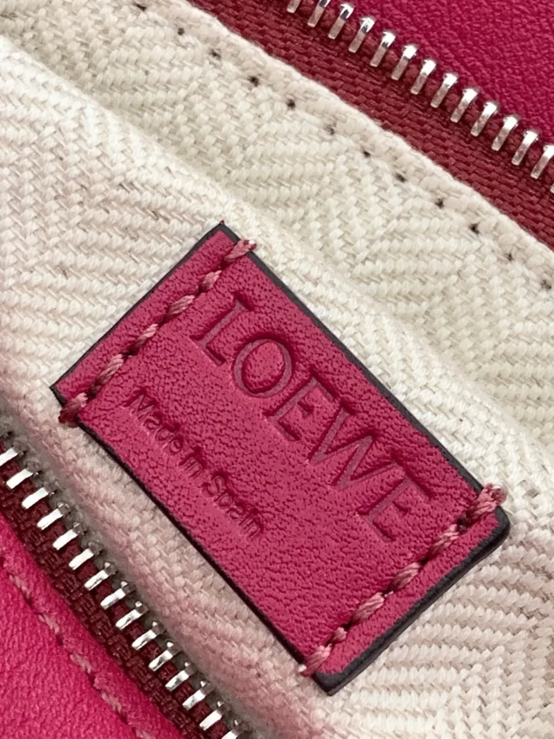 LOEWE Pink Mini Puzzle Leather Crossbody Bag - Image 7