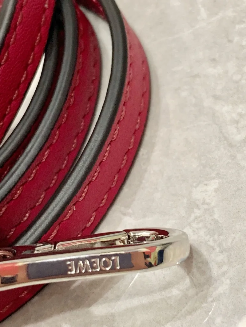 LOEWE Pink Mini Puzzle Leather Crossbody Bag - Image 8