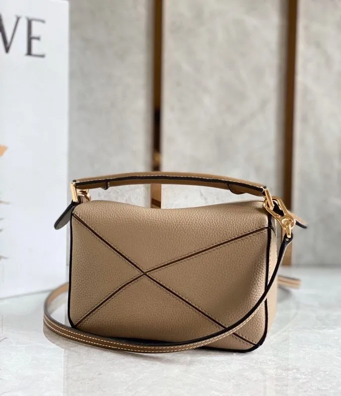Loewe Beige Puzzle Crossbody Bag 730 - Image 5