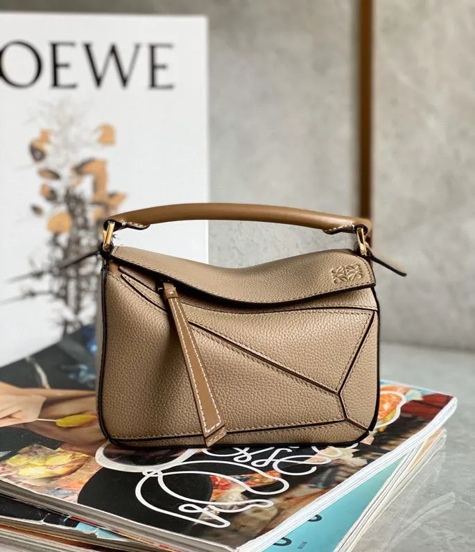 Loewe Beige Puzzle Crossbody Bag 730 - Image 7