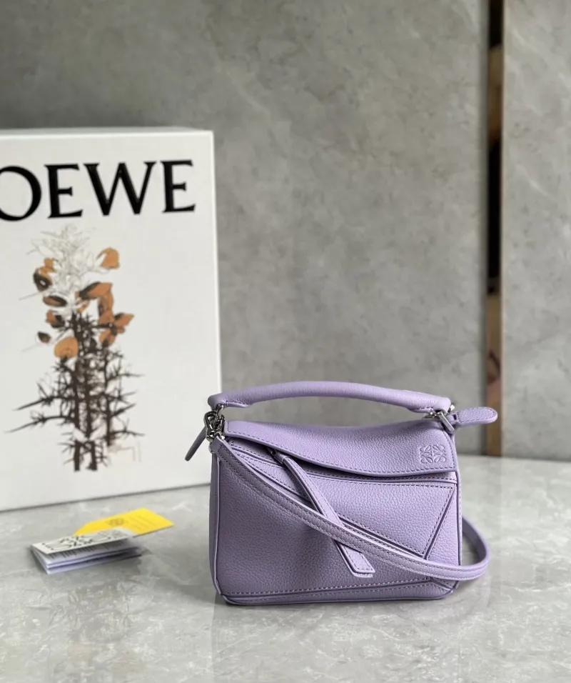 Loewe Lavender Mini Leather Crossbody Bag 742