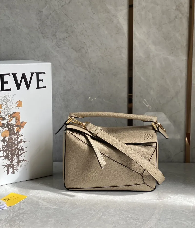 Loewe Beige Puzzle Shoulder Bag 744
