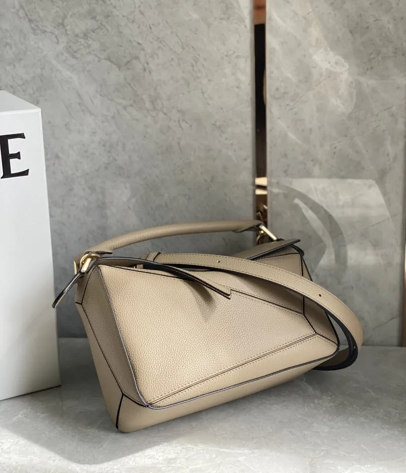 Alternative view of Loewe Beige Puzzle Shoulder Bag 744