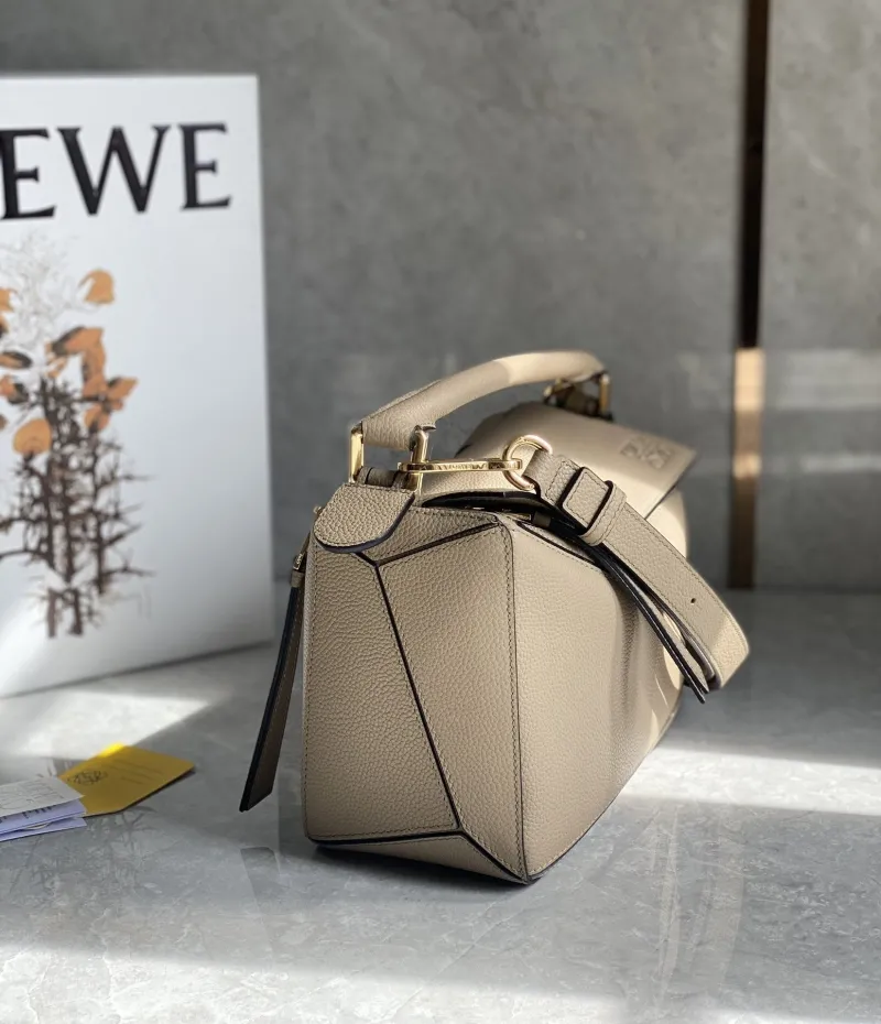 Loewe Beige Puzzle Shoulder Bag 744 - Image 4