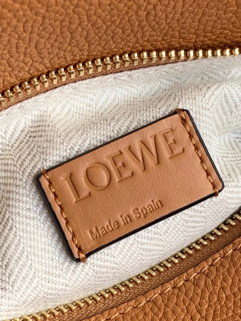 LOEWE Tan Leather Handle Crossbody Bag 749 - Image 6