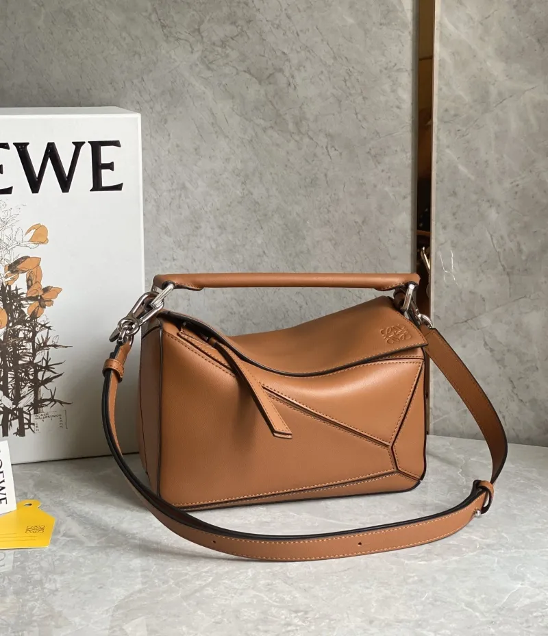 Alternative view of LOEWE Tan Puzzle Leather Handbag