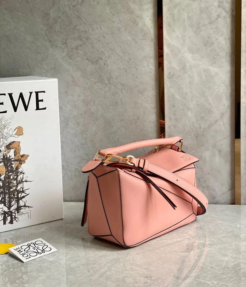 Alternative view of LOEWE Pink Leather Top Handle Handbag 751