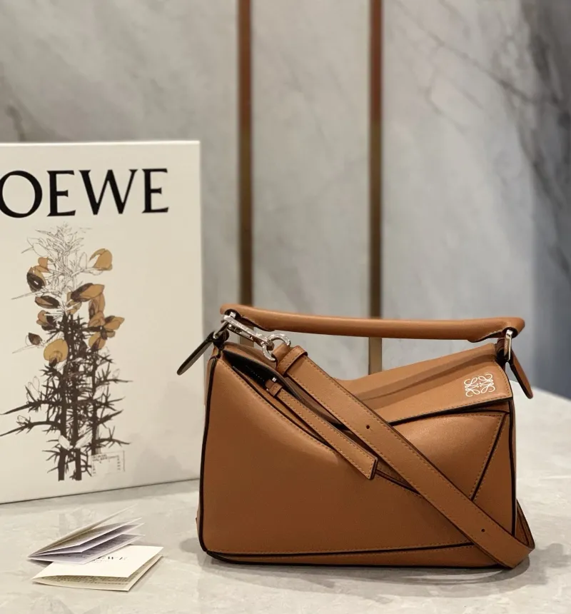LOEWE Brown Puzzle Shoulder Bag 753
