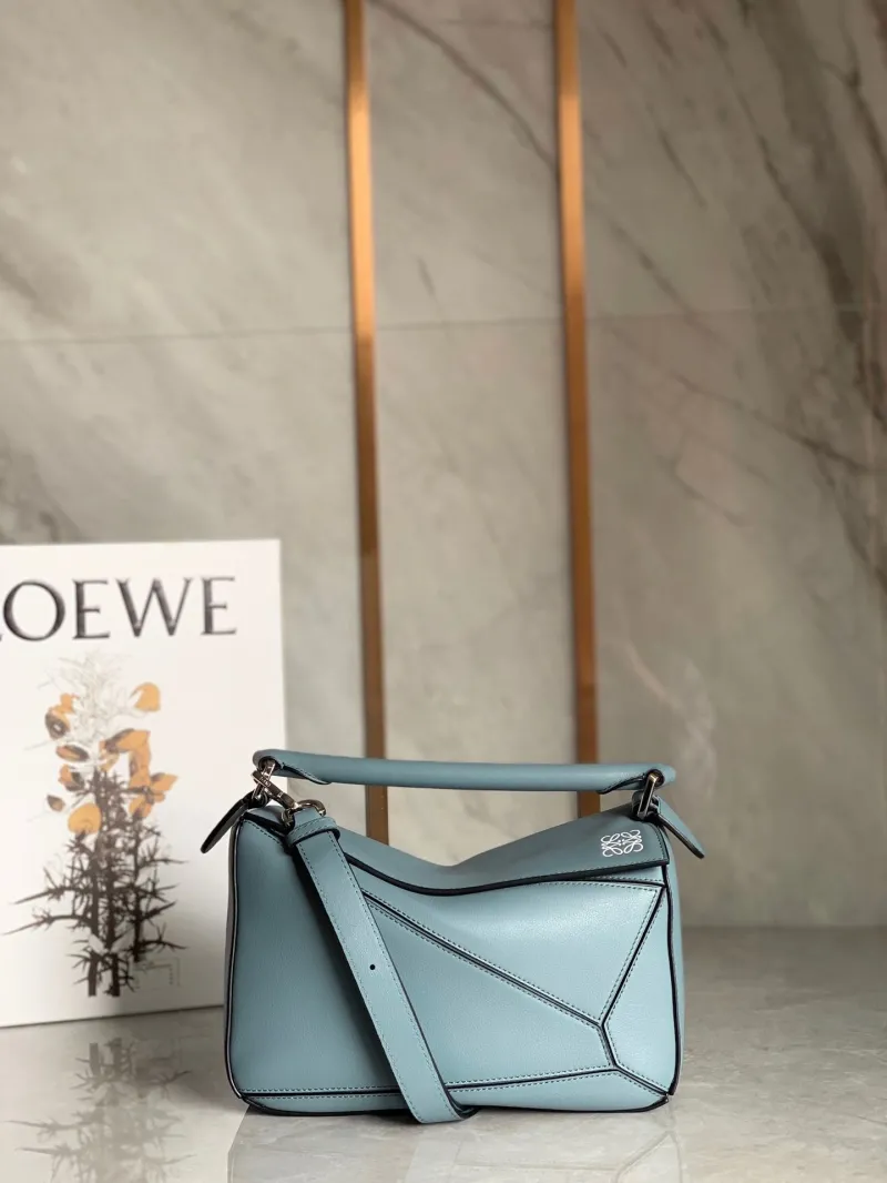 Loewe Puzzle Light Blue Shoulder Bag 754