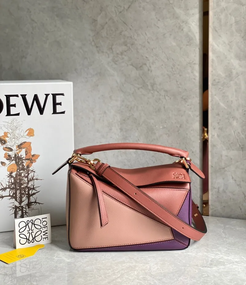 Loewe Multicolor Leather Puzzle Handbag 755