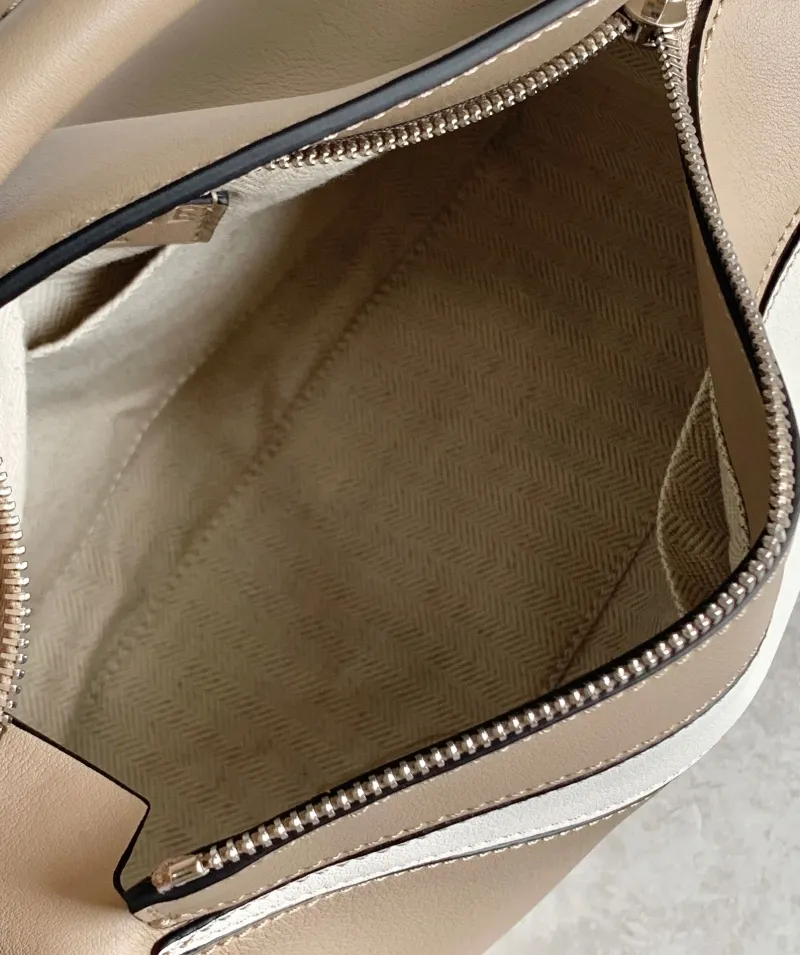 Loewe Puzzle Shoulder Bag Beige White Green 759 - Image 8