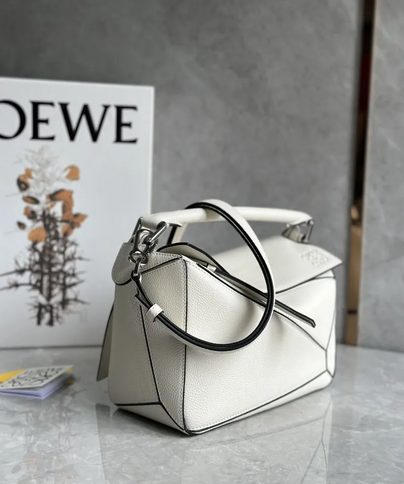 Alternative view of Loewe White Leather Handle Crossbody Bag 765