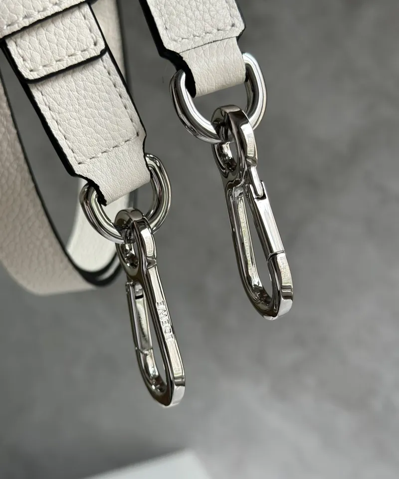 Loewe White Leather Handle Crossbody Bag 765 - Image 7