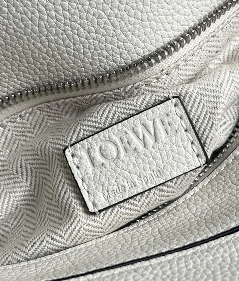 Loewe White Leather Handle Crossbody Bag 765 - Image 9