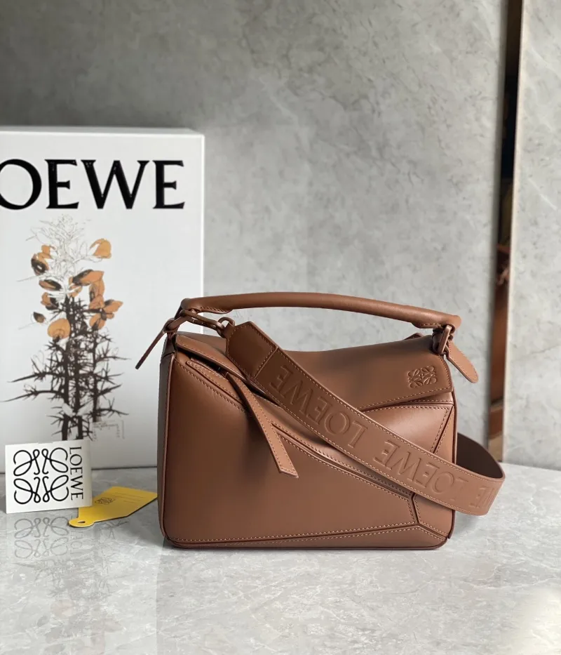 Loewe Brown Puzzle Handbag 767