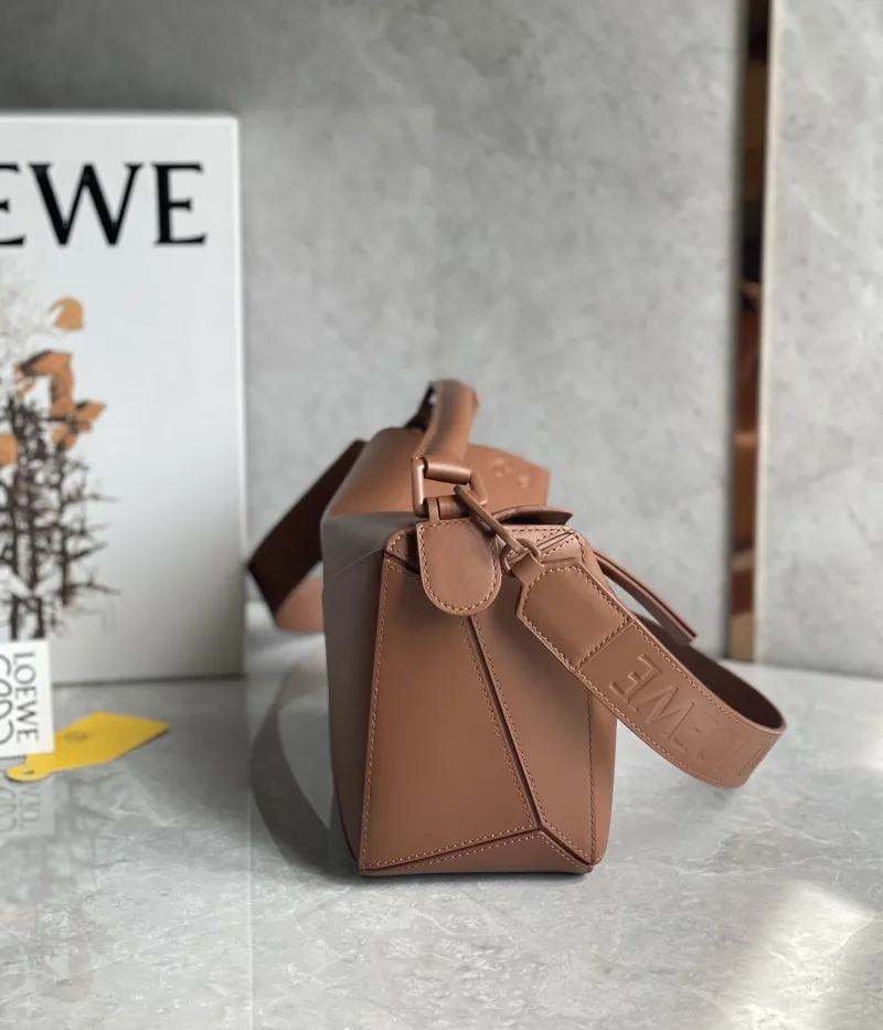 Alternative view of Loewe Brown Puzzle Handbag 767