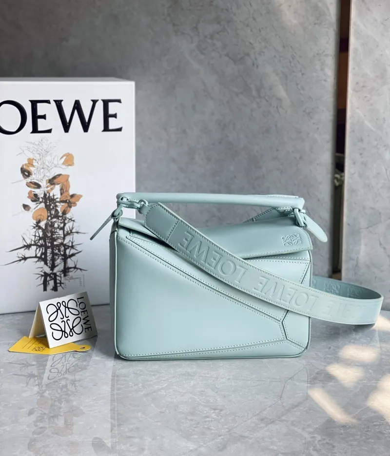 LOEWE Pale Blue Puzzle Shoulder Bag 769