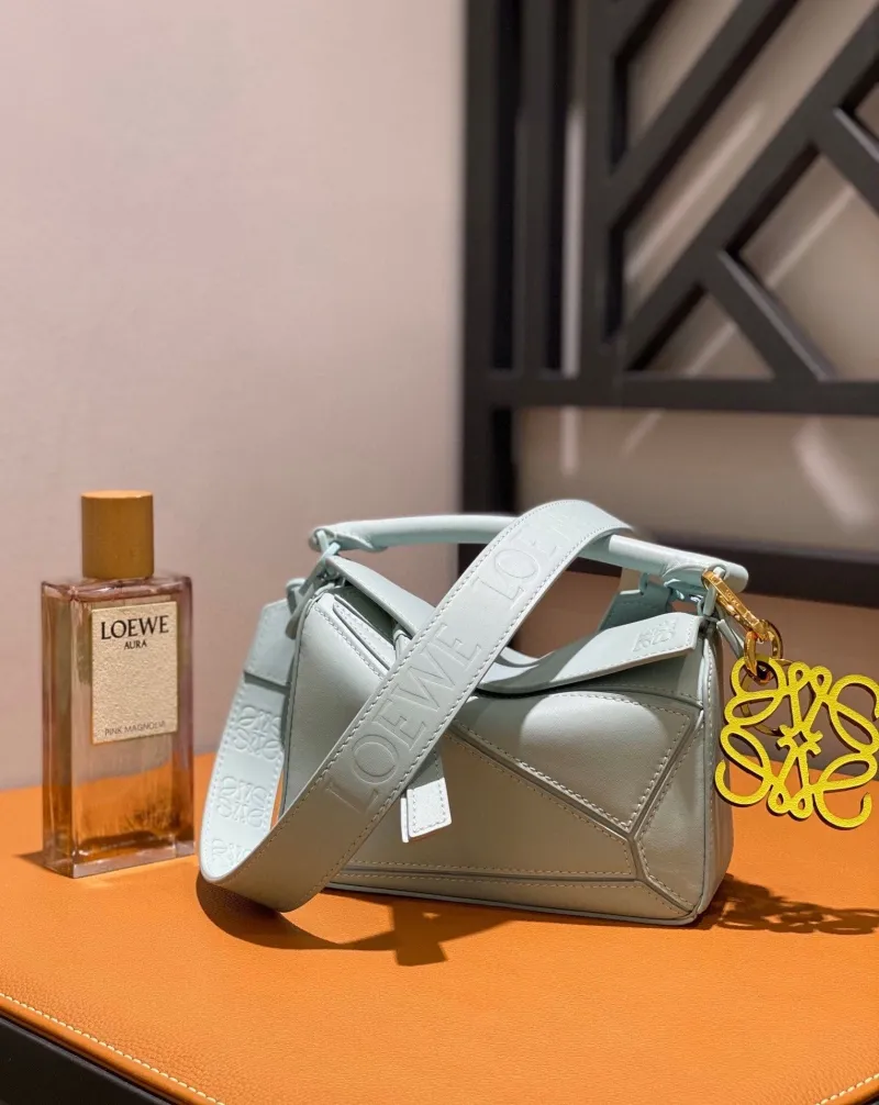 Alternative view of Loewe Light Blue Leather Handle Bag 771