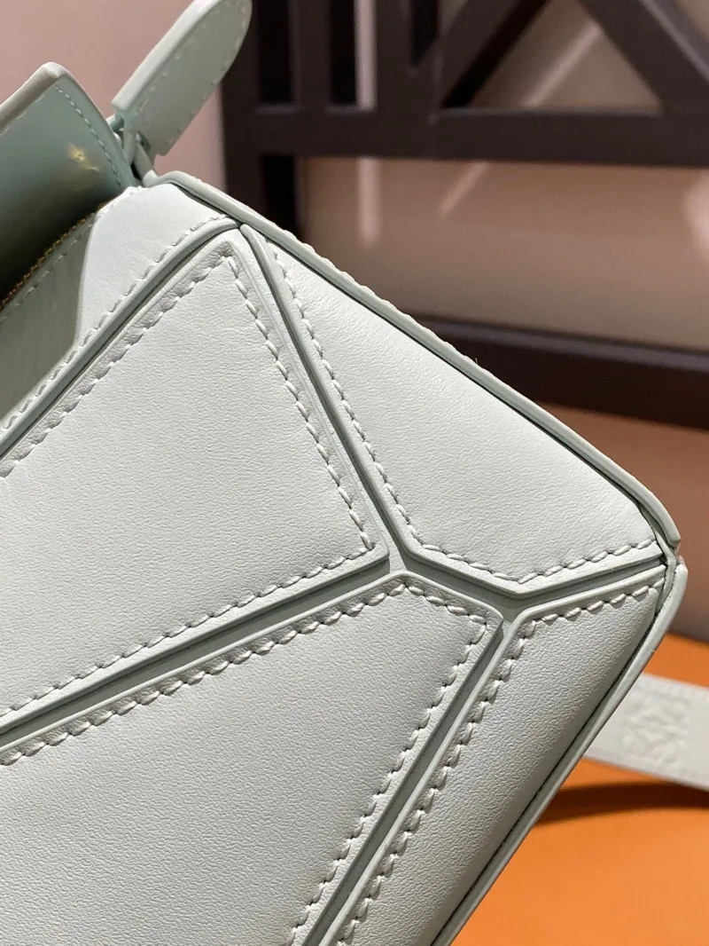 Loewe Light Blue Leather Handle Bag 771 - Image 7