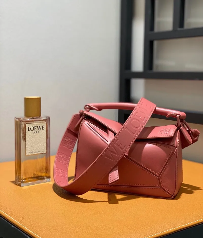LOEWE Pink Leather Handle Bag 774 - Image 3