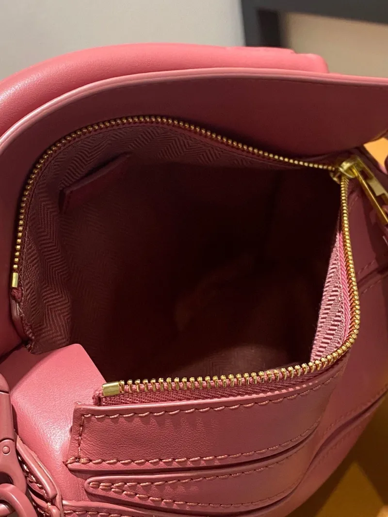 LOEWE Pink Leather Handle Bag 774 - Image 6