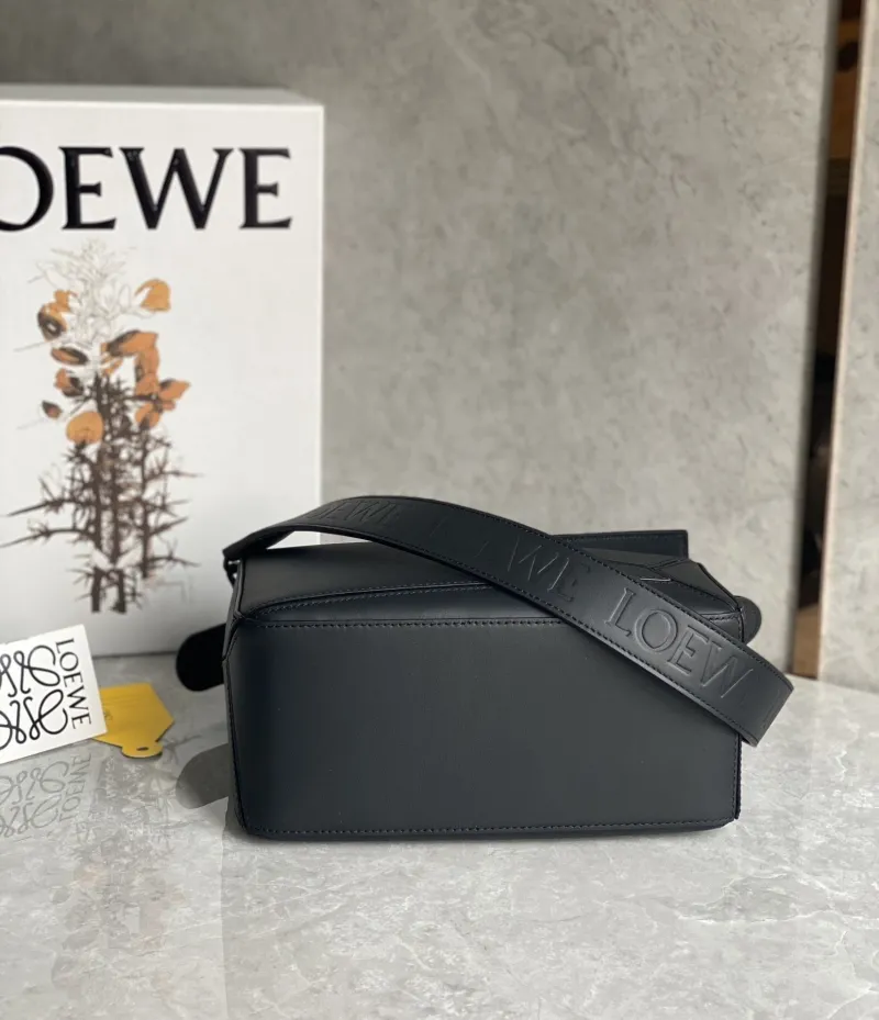 Alternative view of LOEWE Black Leather Handle Crossbody Bag 784