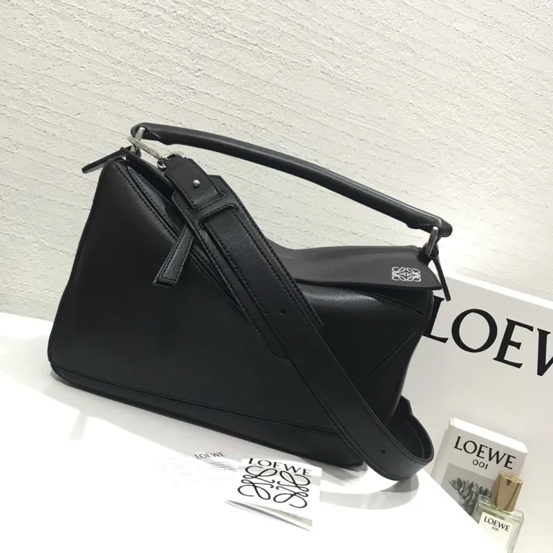 Alternative view of LOEWE Black Leather Handbag 788