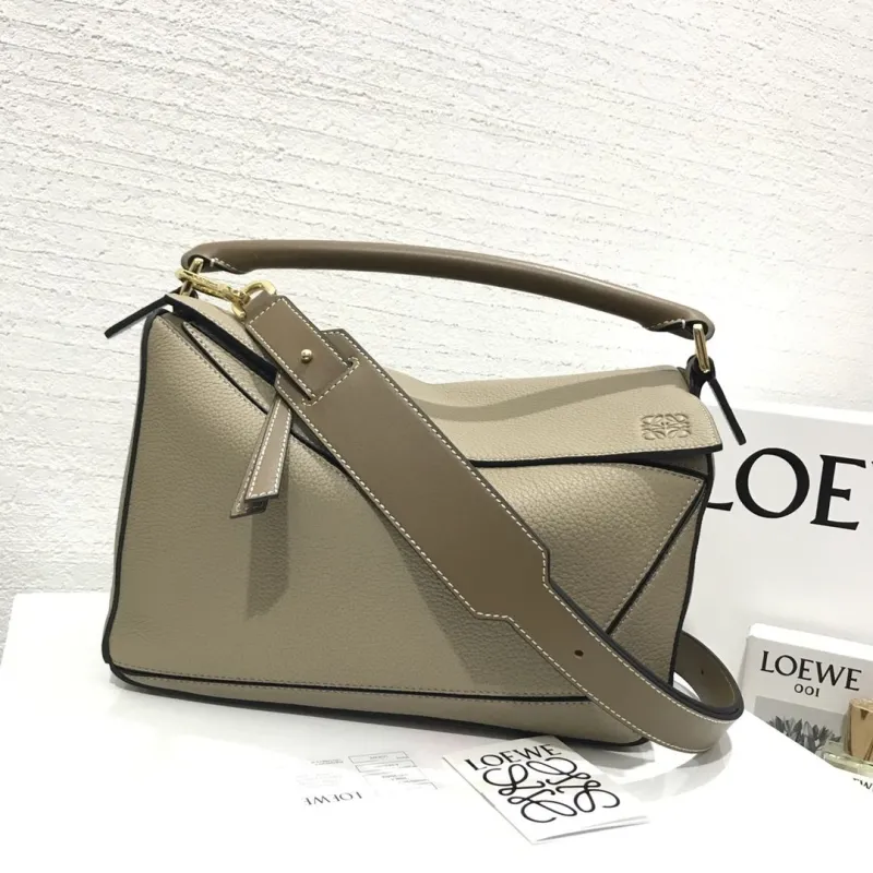 LOEWE Puzzle Shoulder Bag Taupe 790 - Image 3