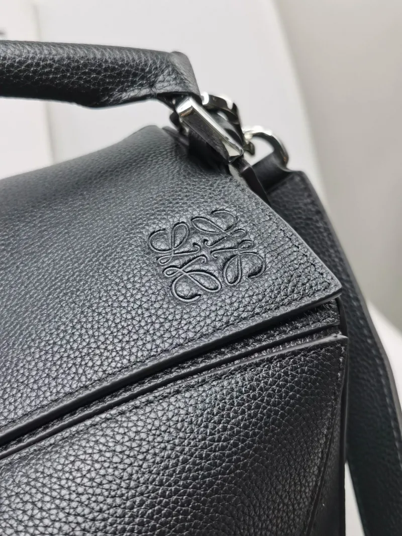 Loewe Black Leather Handle Handbag 792 - Image 4