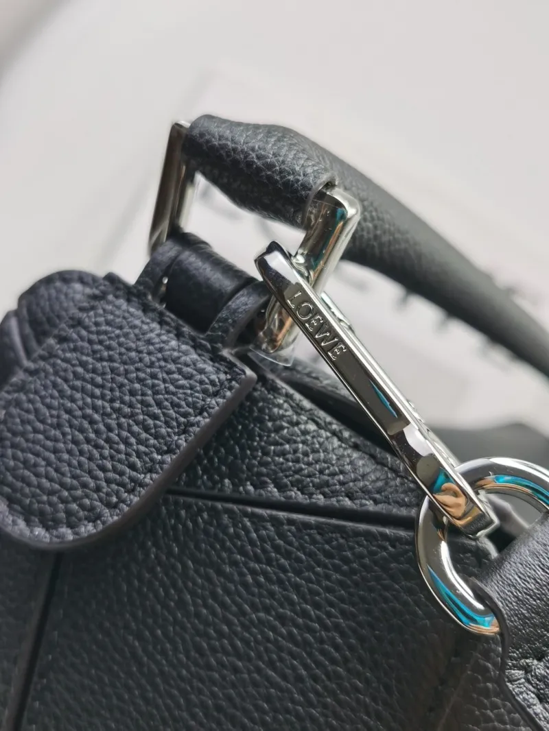 Loewe Black Leather Handle Handbag 792 - Image 5