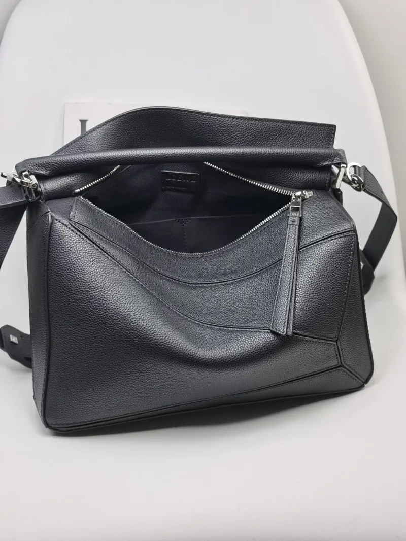 Loewe Black Leather Handle Handbag 792 - Image 7