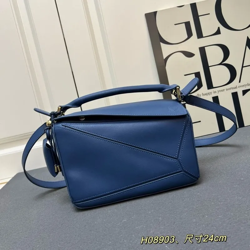 LOEWE Blue Puzzle Bag H08903 24cm