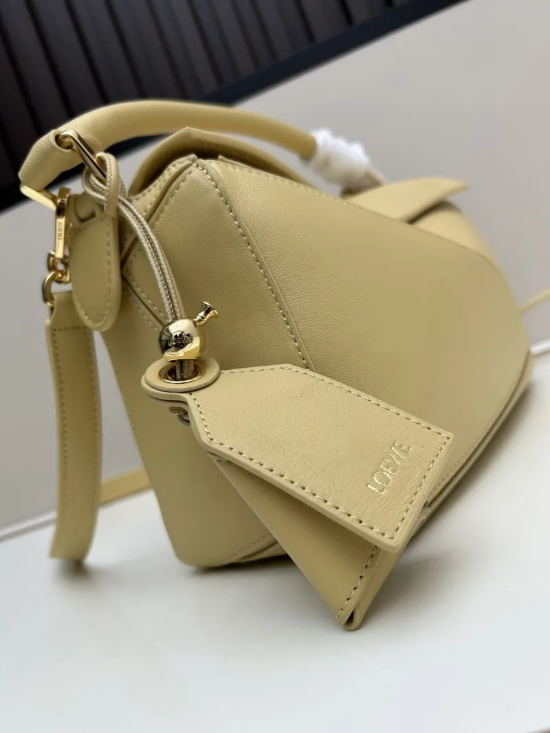 Loewe Pale Yellow Puzzle Handbag 250505 - Image 6