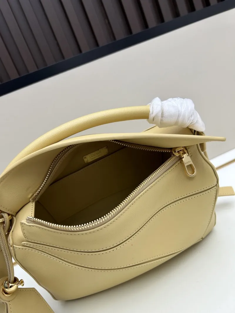 Loewe Pale Yellow Puzzle Handbag 250505 - Image 7