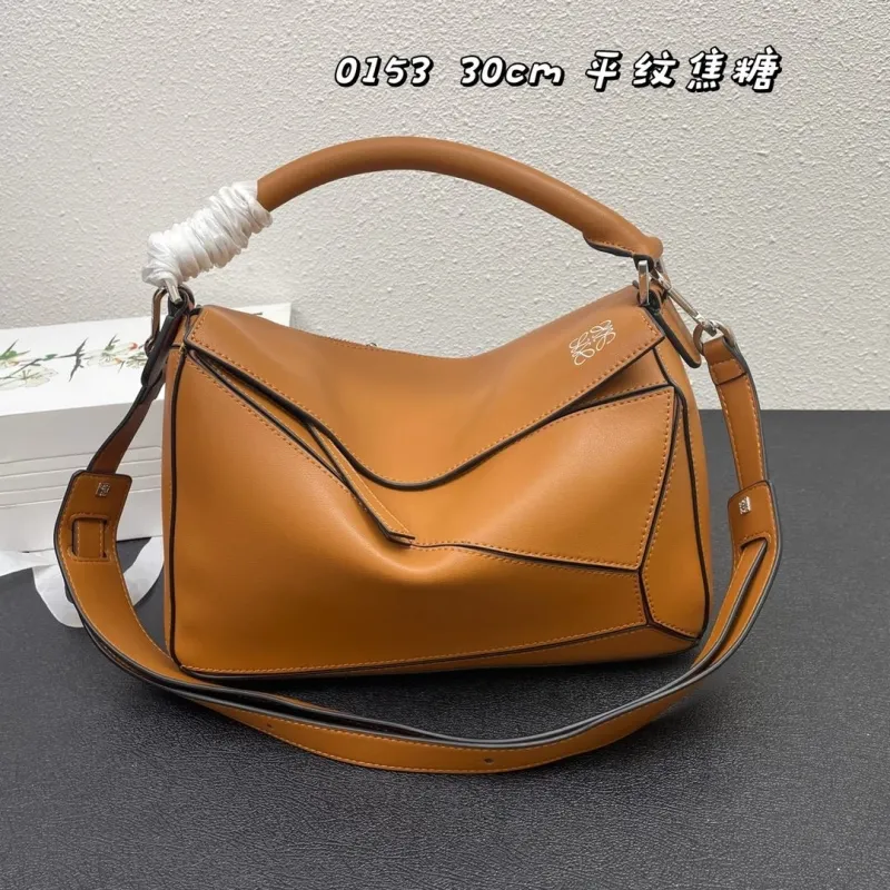 Alternative view of Loewe 0153 30cm Caramel Puzzle Leather Bag