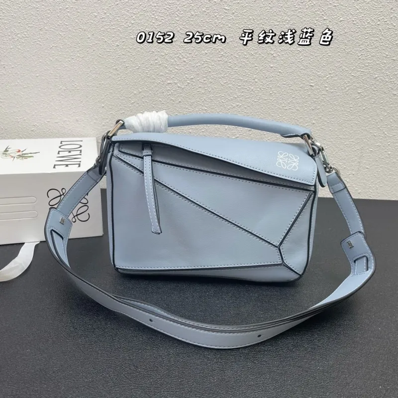 LOEWE Light Blue Puzzle Handbag 25cm 0152