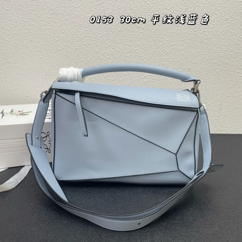 Loewe 0153 Light Blue 30cm Puzzle Handbag