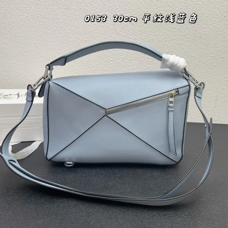 Loewe 0153 Light Blue 30cm Puzzle Handbag - Image 3