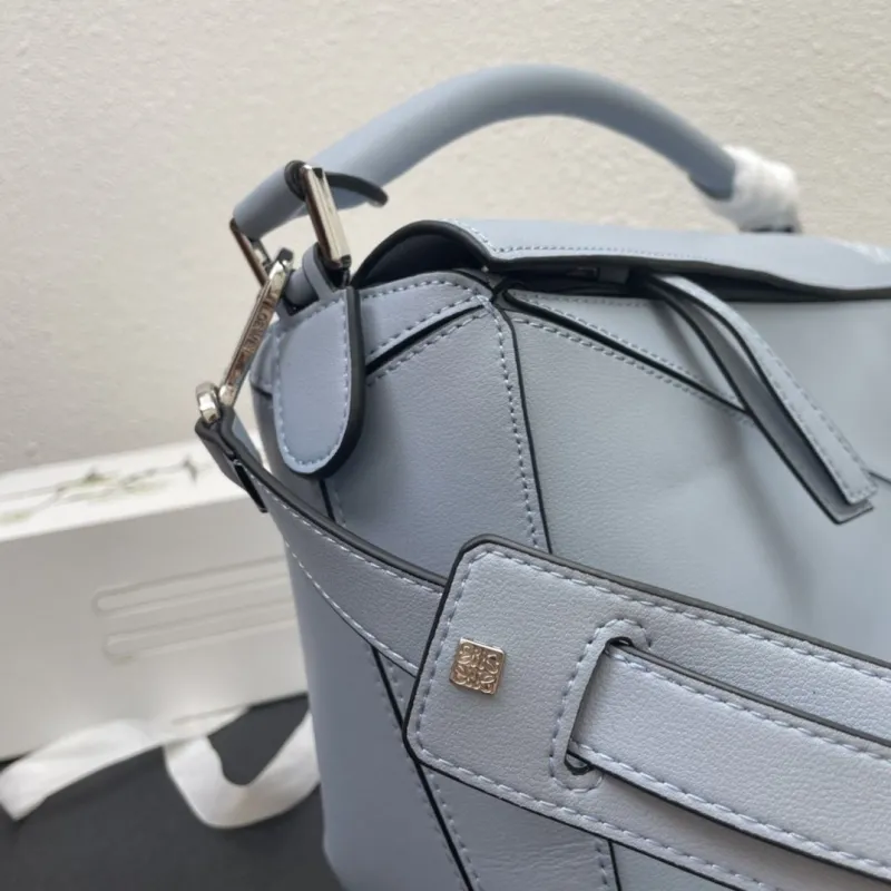 Loewe 0153 Light Blue 30cm Puzzle Handbag - Image 5