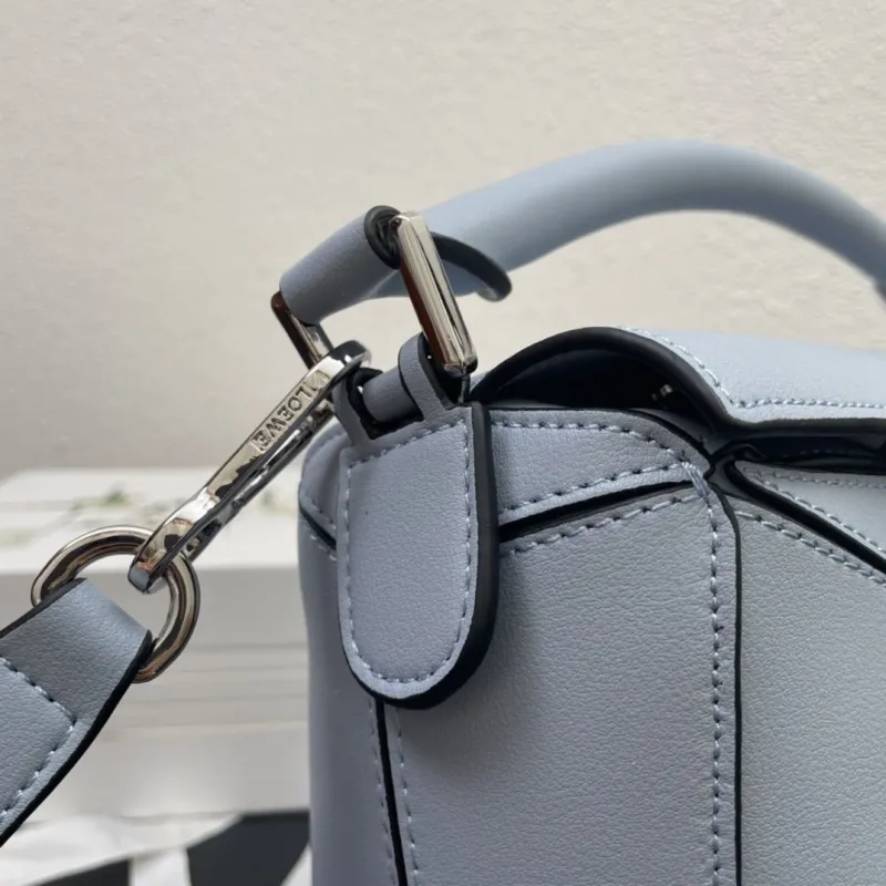 Loewe 0153 Light Blue 30cm Puzzle Handbag - Image 7