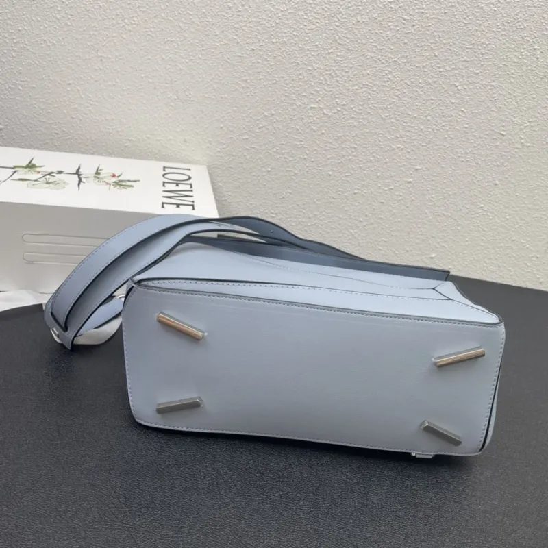 Loewe 0153 Light Blue 30cm Puzzle Handbag - Image 8