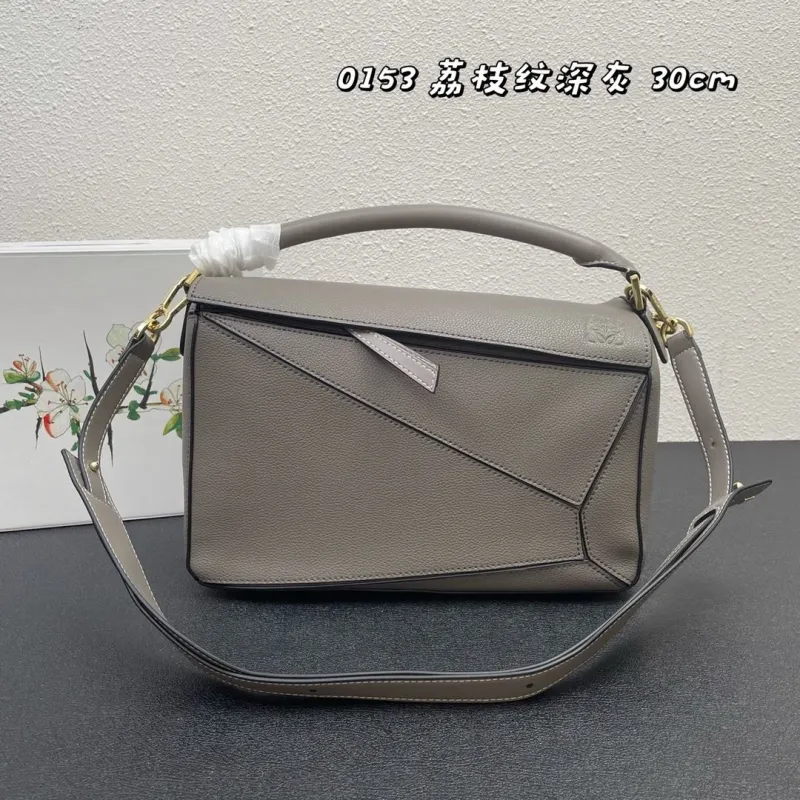 Loewe Puzzle Dark Gray Handbag 30cm 0153