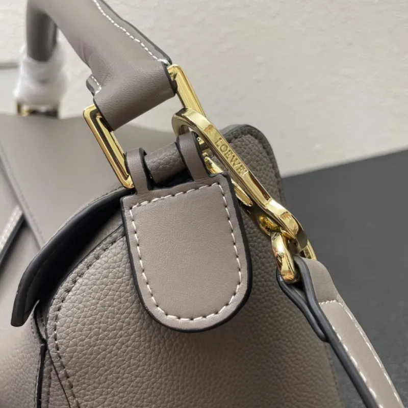 Loewe Grained Leather Puzzle Handbag Dark Gray 25cm - Image 6