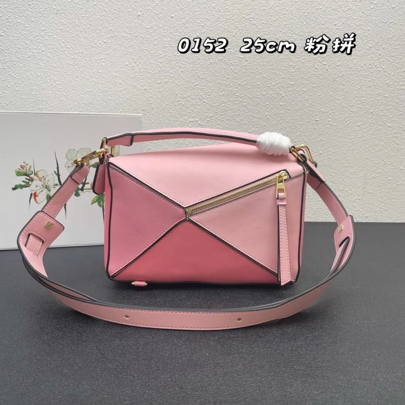 Alternative view of Loewe 0152 Pink Puzzle Bag 25cm