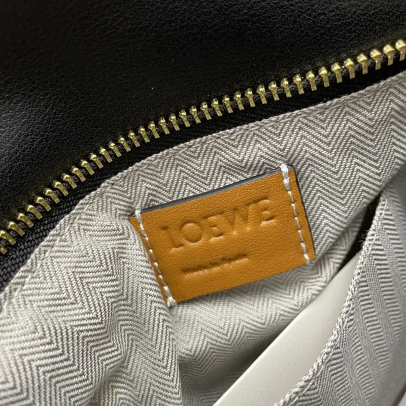 Loewe 0153 Brown White Black Puzzle Handbag 30cm - Image 9
