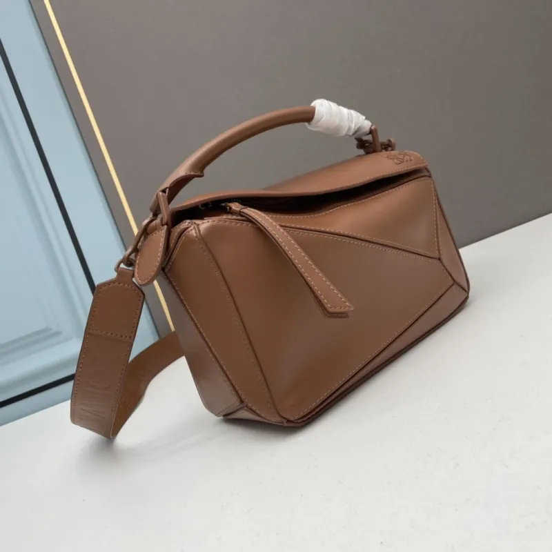 Alternative view of Loewe Small Brown Leather Crossbody Bag